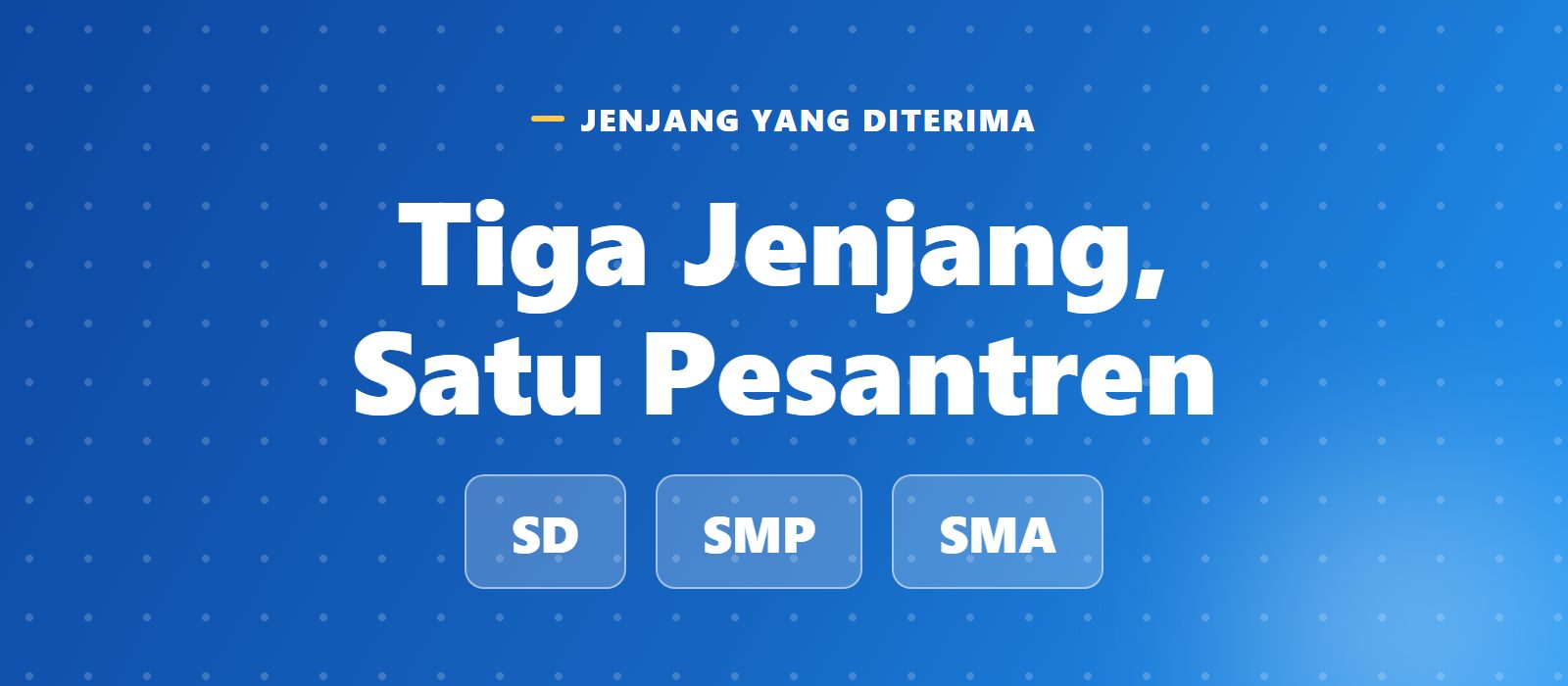 Jenjang SD, SMP, SMA